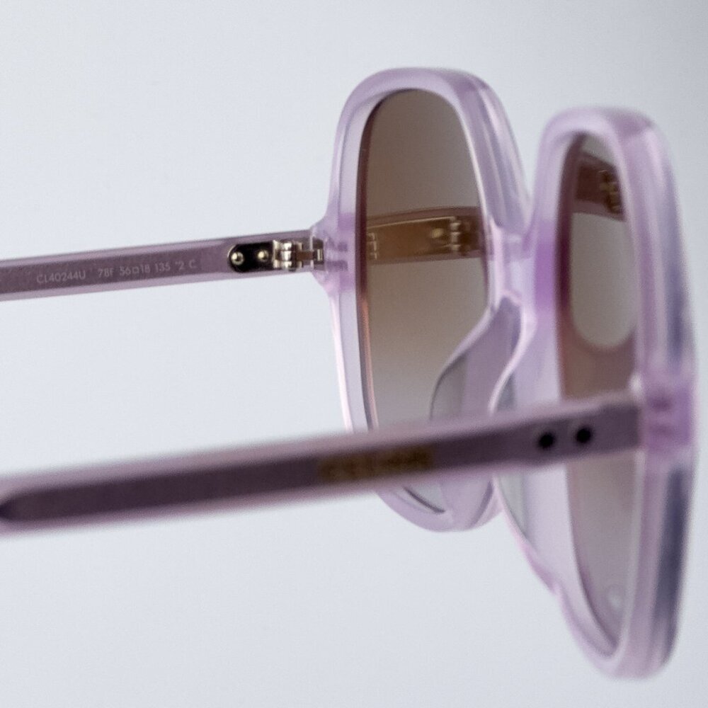 Celine CL40244U 78F CELINE THIN BRAND NEW Sunglasses Opal Lilac Gradient Women - Picture 8 of 9
